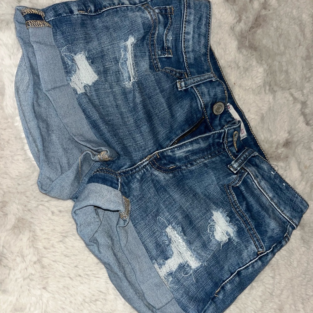 Blue jean shorts